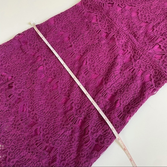 Free People Magenta Pink Lace Open Back Dress New - Picture 7 of 16